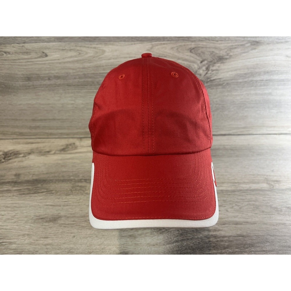 Vintage Nike Team Tiger Woods Strapback Hat Cap Red White Adjustable NWT NOS